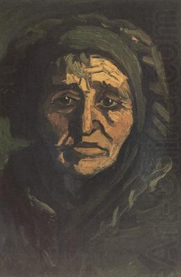 Head of a Peasant Woman with Dard Cap (nn014), Vincent Van Gogh